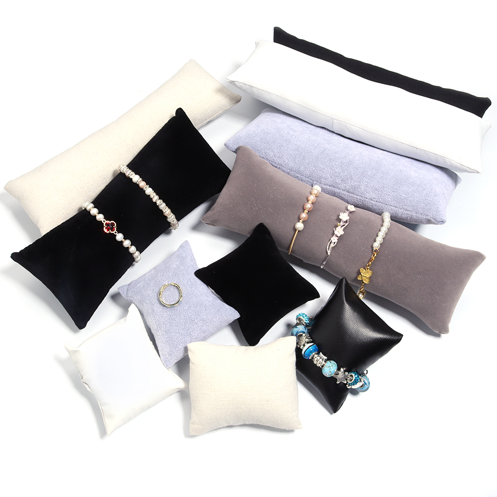 Ring Bearer Pillow - 1 قطعة بو الجلود المخملية مجوهرات