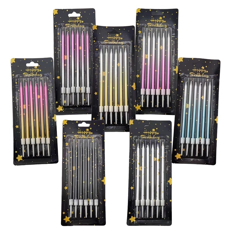 Wedding Supply Decor - 30/50 صندوق متدرج اللون شمعة عيد