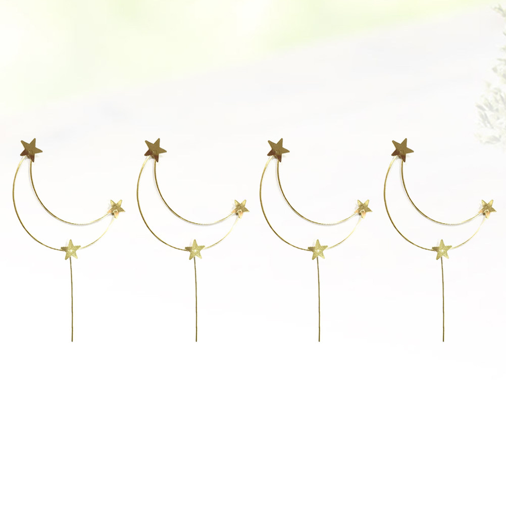 Wedding Supply Decor - 4 قطع من زينة الكيك على