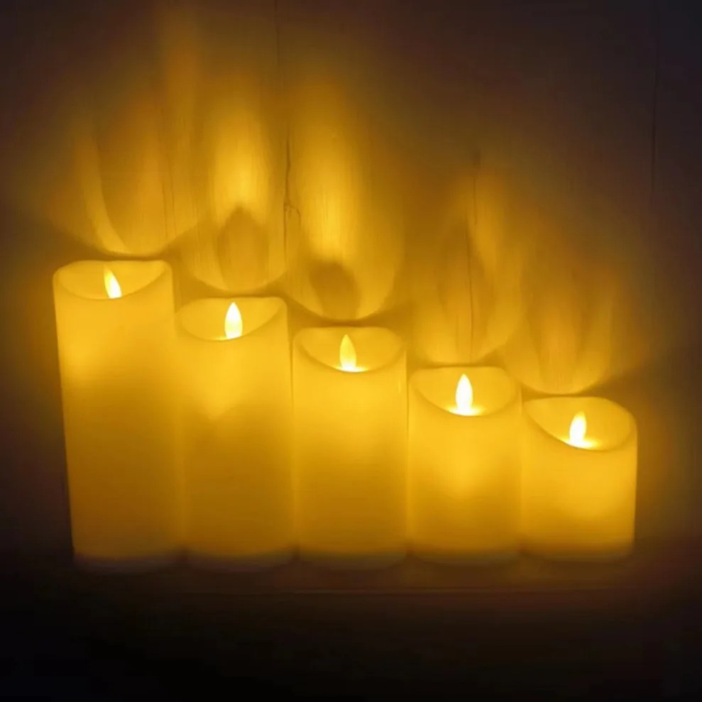 Wedding Power Supply - LED مصباح شمعة كهربائي سوينغ الشموع