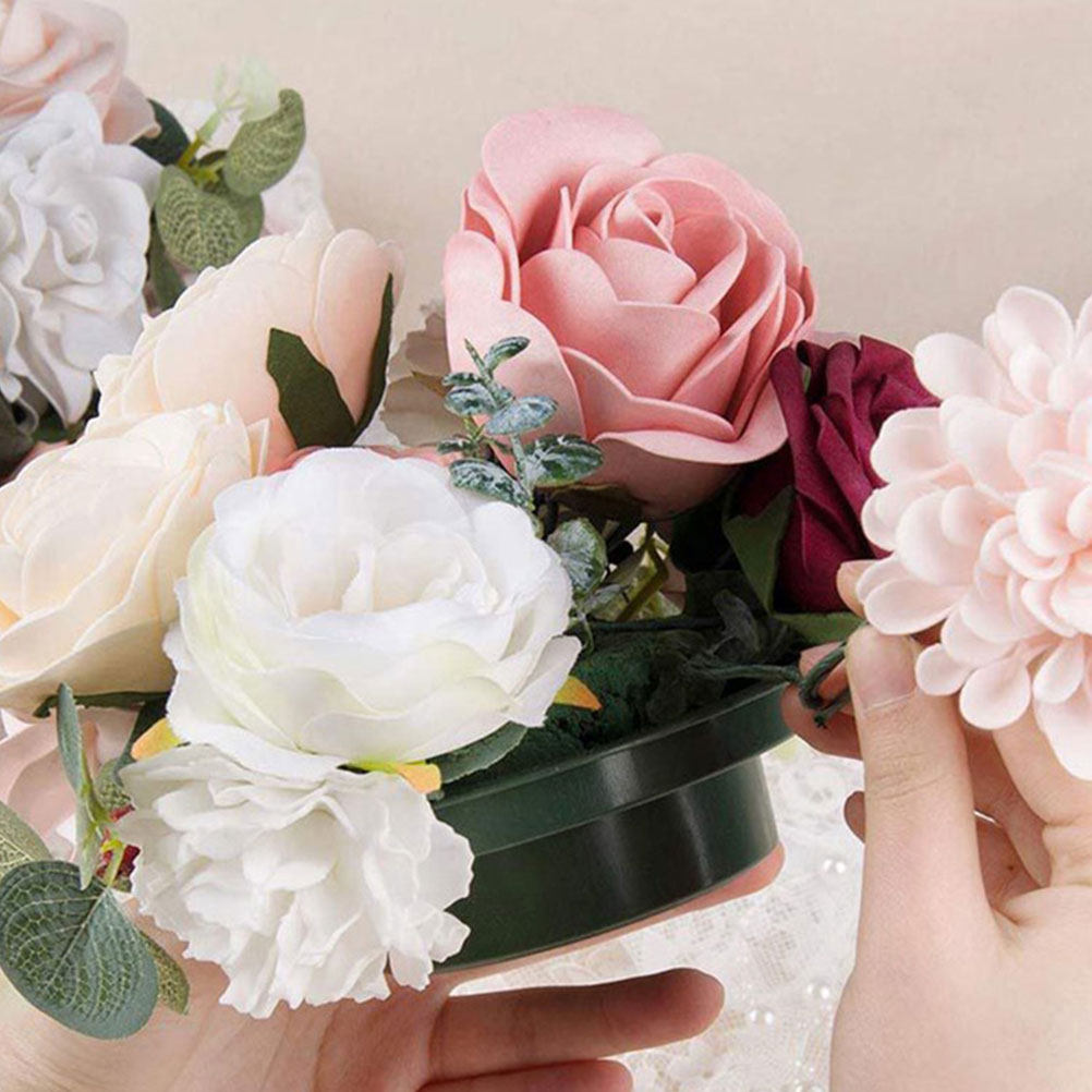 Wedding Supply Decor - قطعتان من قواعد الزهور المستديرة المصنوعة