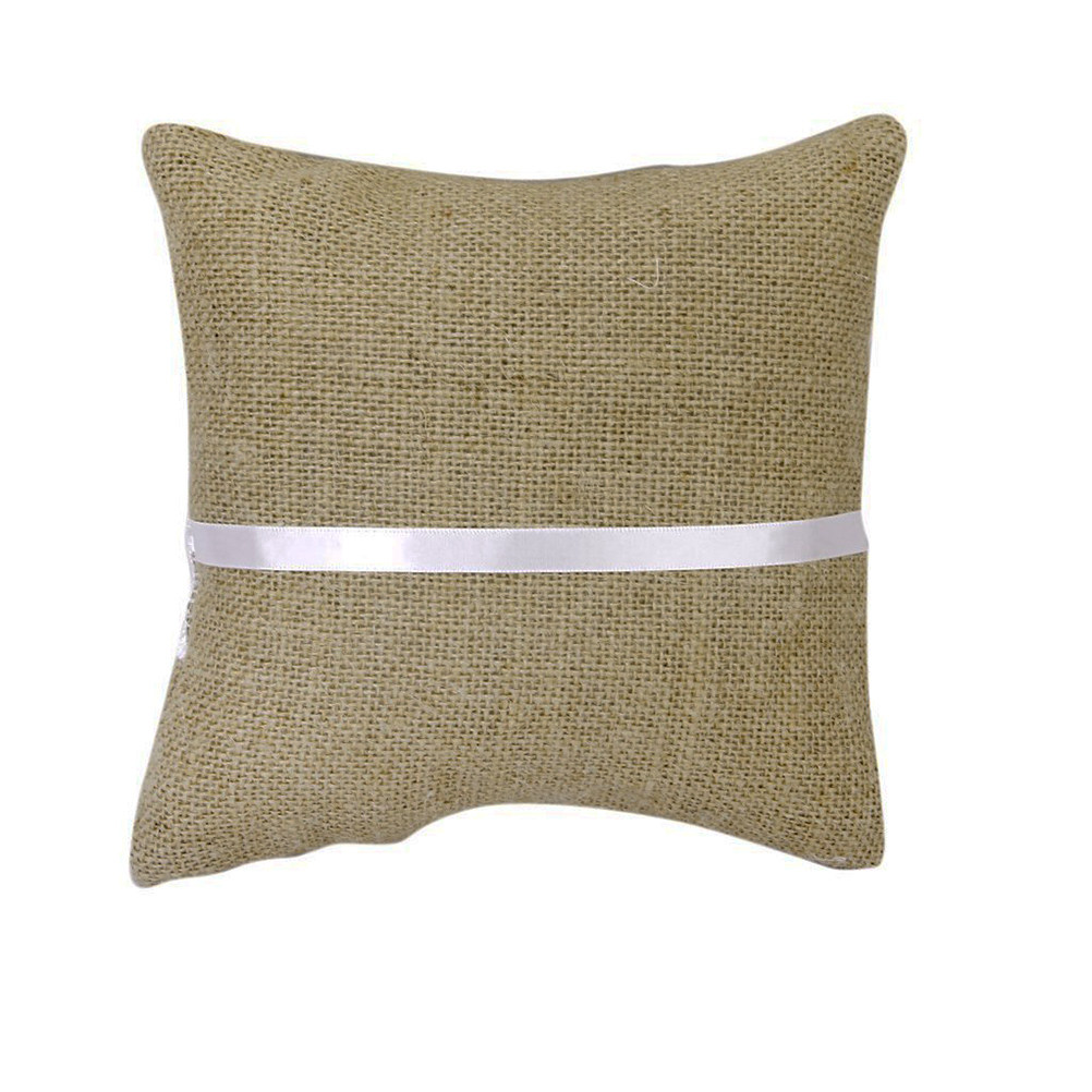 وسادة خواتم الزفاف من الجوت مق - مراجعة Ring Bearer Pillow وسعره