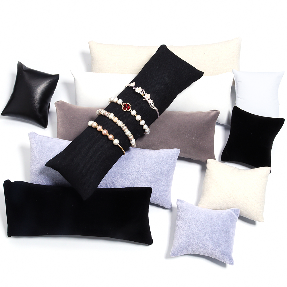 1 قطعة بو الجلود المخملية مجوه - مراجعة Ring Bearer Pillow وسعره