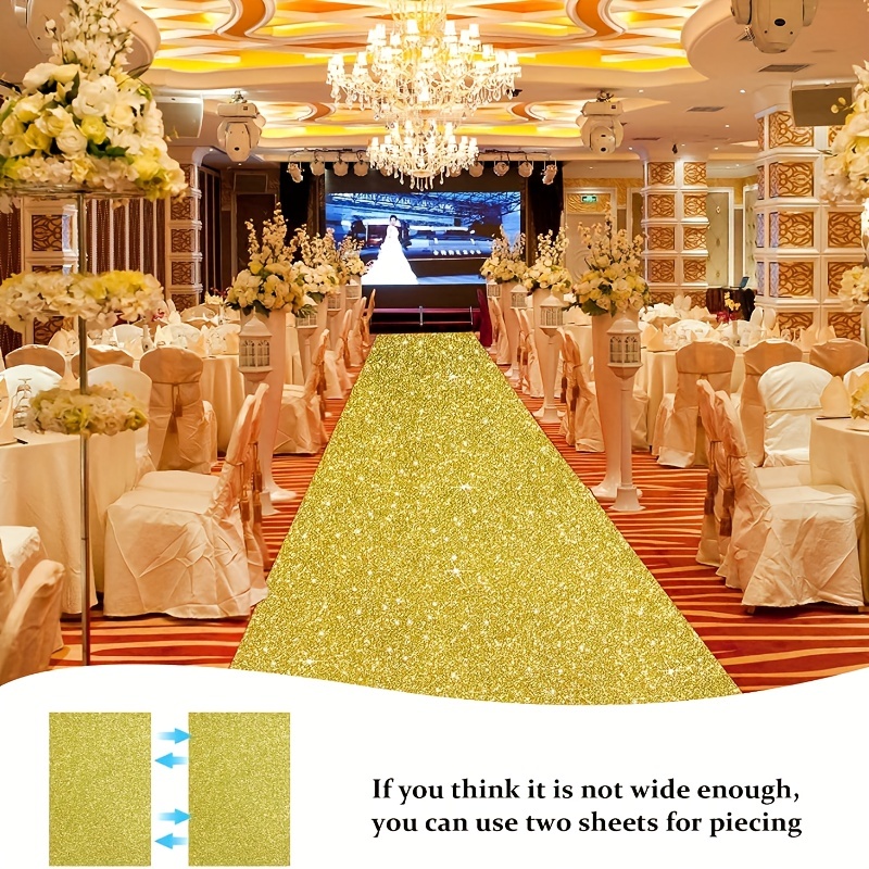 سجادة زفاف ذهبية، سجادة حمراء  - مراجعة Aisle Runner White وسعره