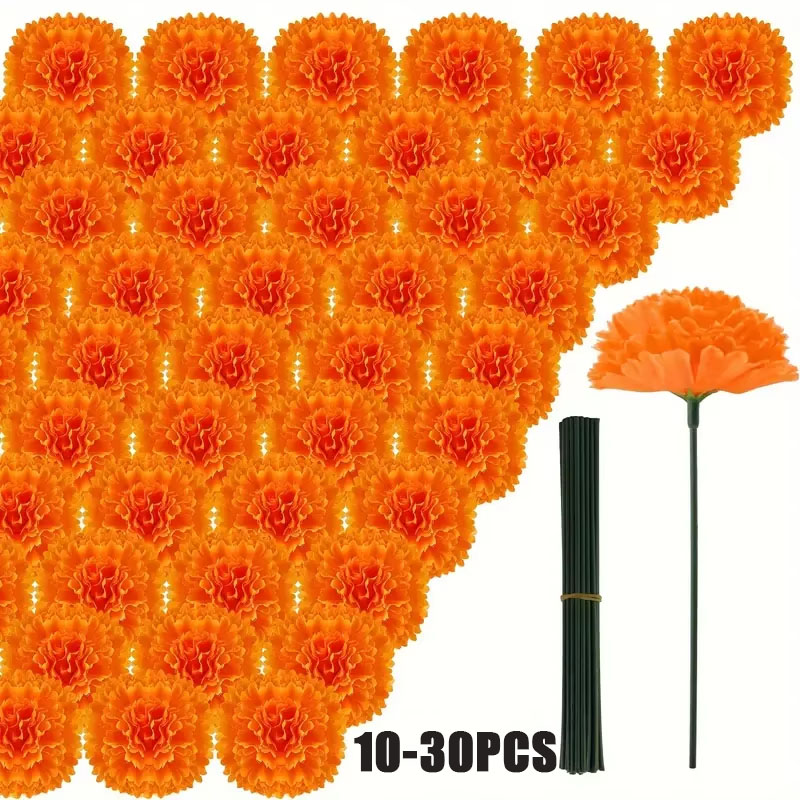 10-30 قطعة من زهور القرنفل وال - مراجعة Indian Wedding Decor Supply وسعره