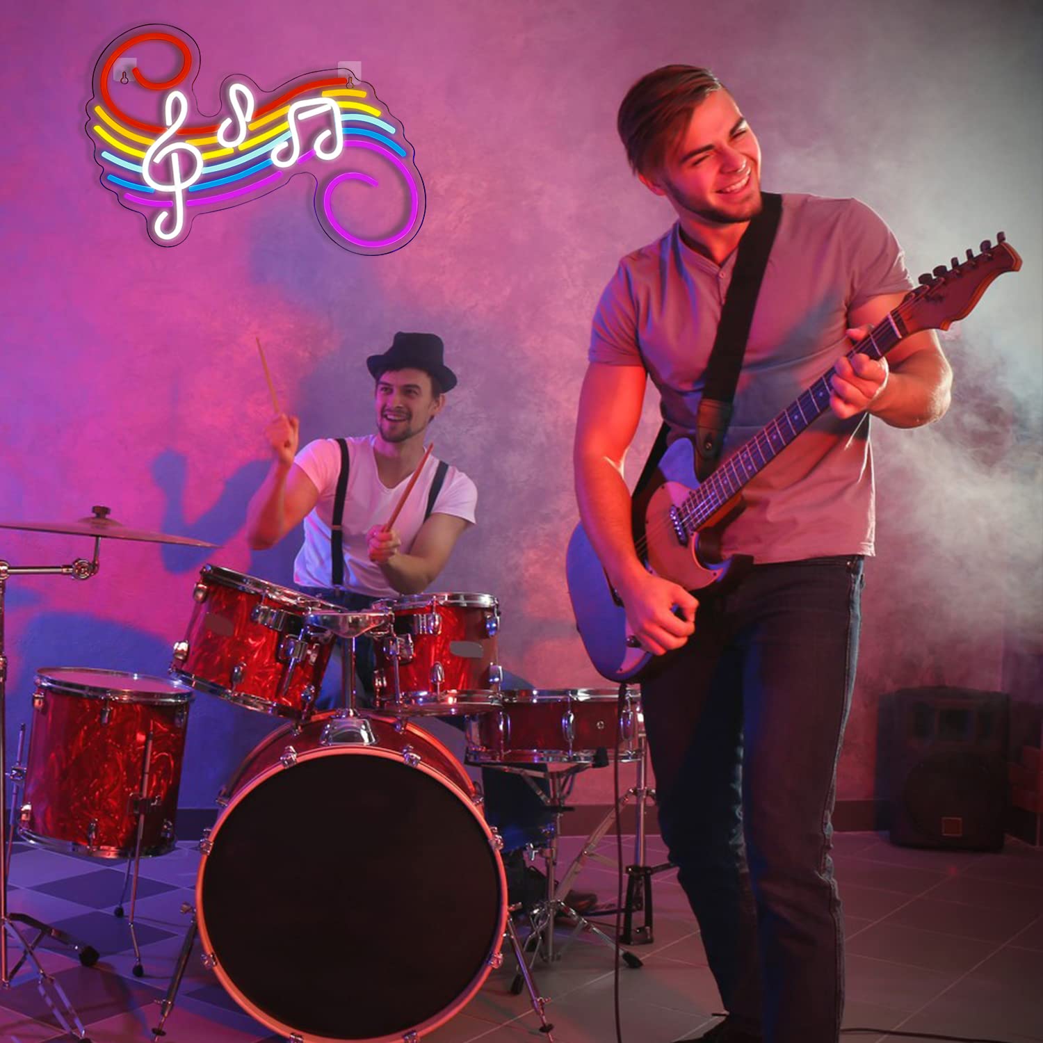 لافتة نيون على شكل نوتات موسيق - مراجعة Wedding Led وسعره