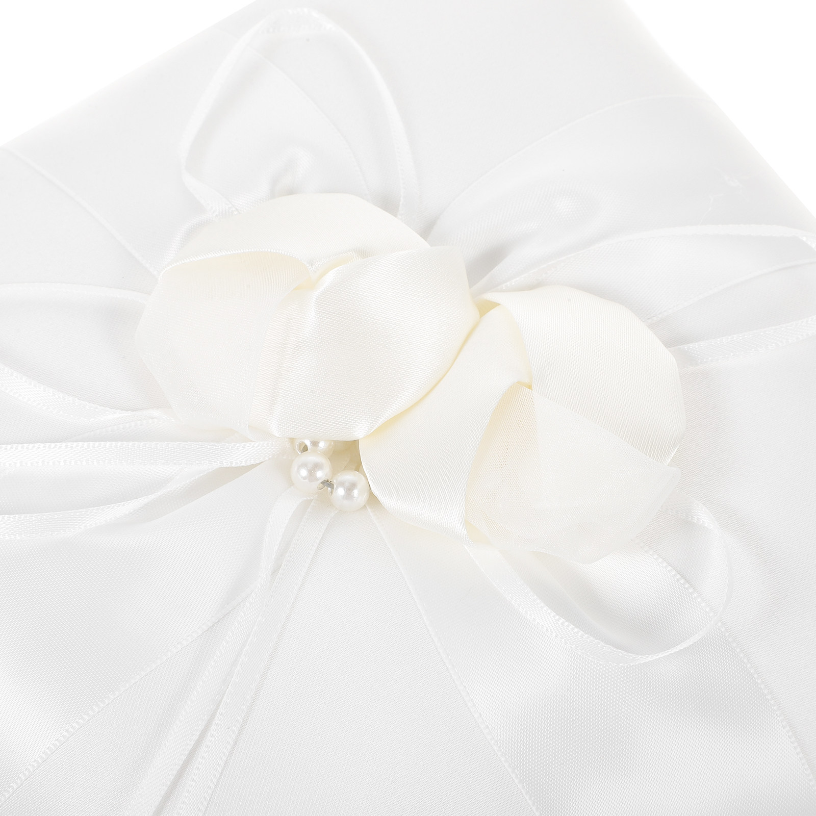 وسادة خواتم أنيقة بيضاء من الس - مراجعة Ring Bearer Pillow وسعره