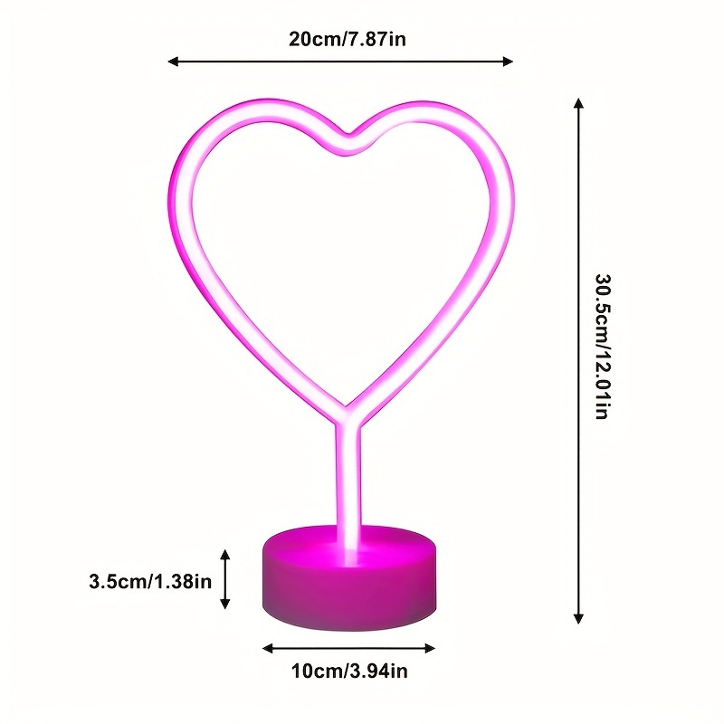 ضوء نيون على شكل قلب، يعمل بال - مراجعة Wedding Power Supply وسعره