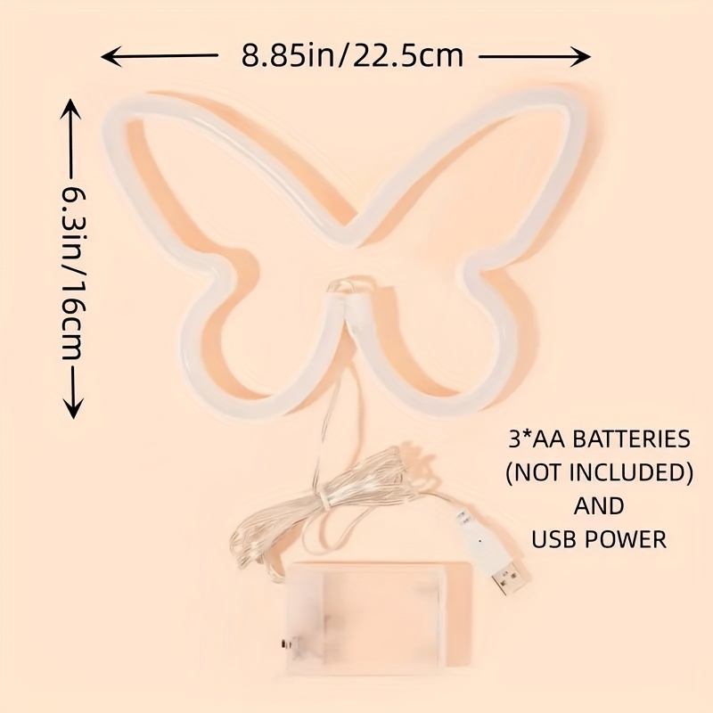 أضواء نيون على شكل فراشة LED،  - مراجعة Wedding Power Supply وسعره