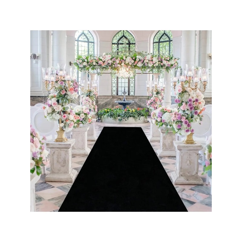 سجاد زفاف متين، مناسب للممرات  - مراجعة Aisle Runner White وسعره
