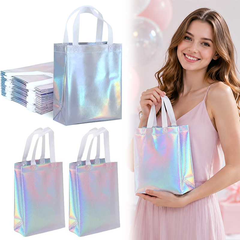 10 قطع/عبوة أكياس تسوق ليزرية  - مراجعة Wedding Supply Shops وسعره