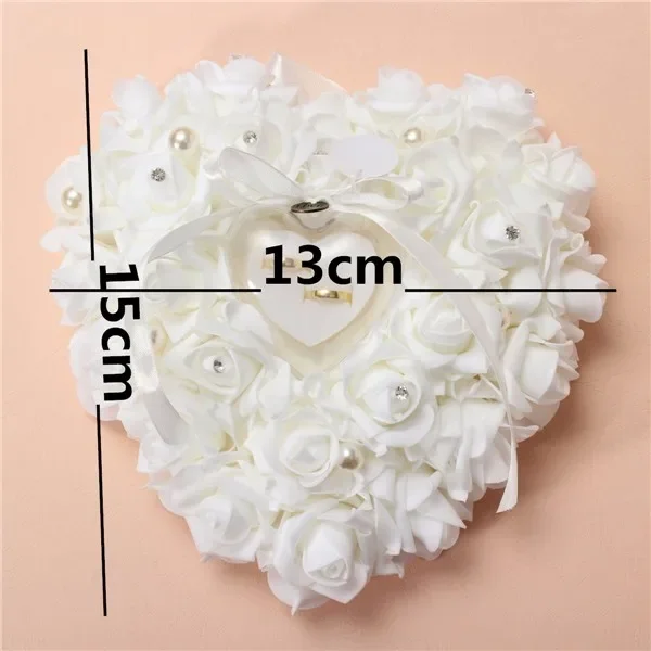 الأبيض حلقة حامل وسادة وسادة ح - مراجعة Ring Bearer Pillow وسعره