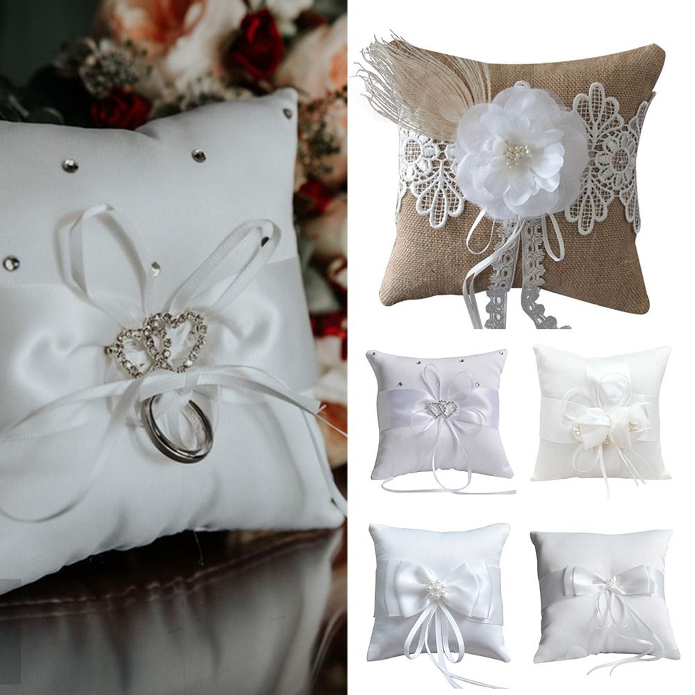 وسادة حاملة الخواتم 15*15 سم 2 - مراجعة Ring Bearer Pillow وسعره
