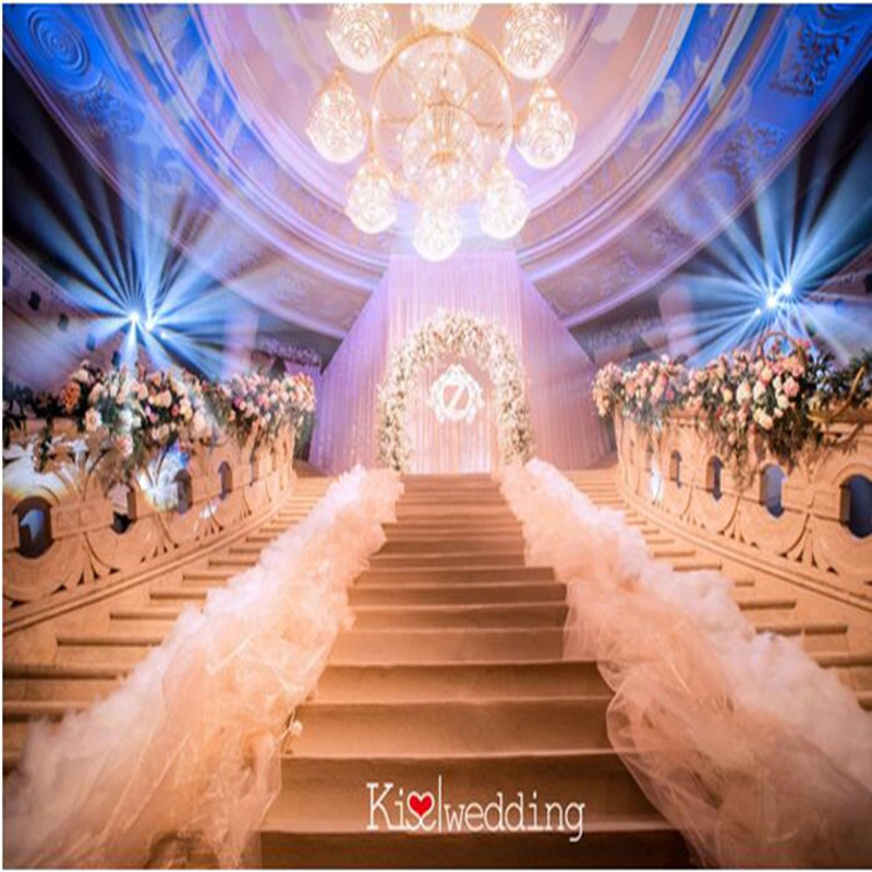 زينة زفاف أنيقة بيضاء، خيط ثلج - مراجعة Aisle Runner White وسعره