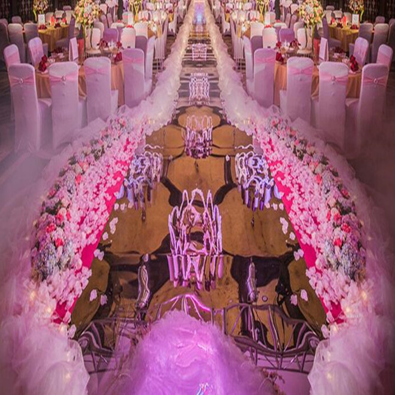 زينة زفاف أنيقة بيضاء، خيط ثلج - مراجعة Aisle Runner White وسعره