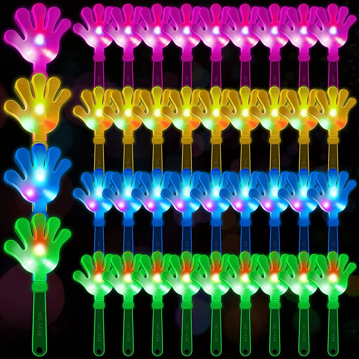 12 قطعة المصفقون اليد تضيء LED - مراجعة Wedding Event Supply وسعره