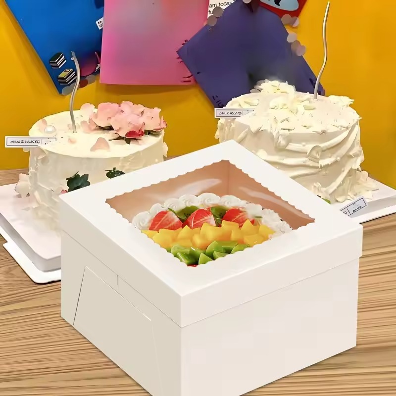 صناديق كيك بيضاء للاستخدام مرة - مراجعة Wedding Supply Decor وسعره