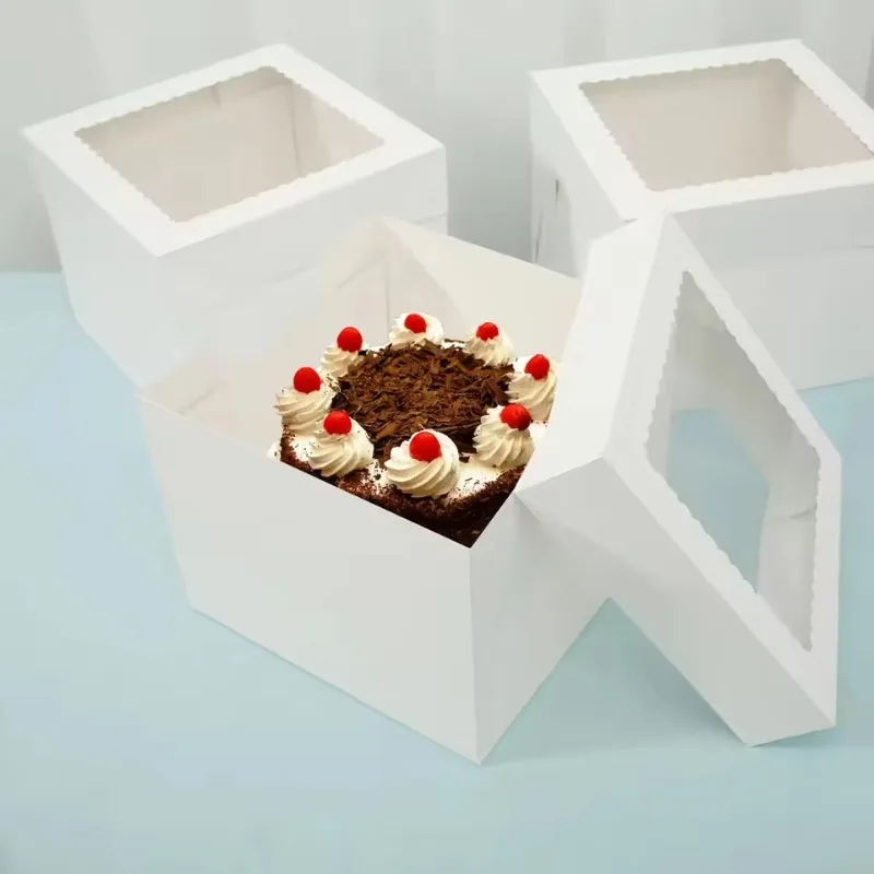 صناديق كيك بيضاء للاستخدام مرة - مراجعة Wedding Supply Decor وسعره