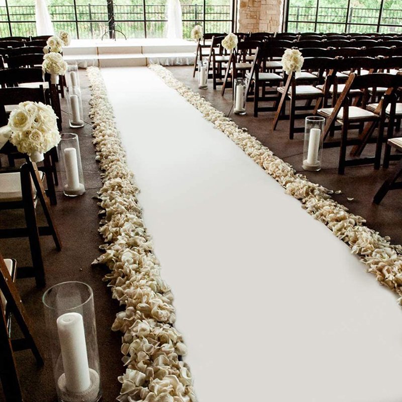 سجادة بيضاء مخصصة لحفلات الزفا - مراجعة Aisle Runner White وسعره