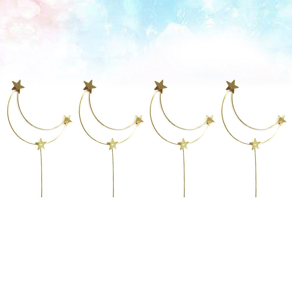 4 قطع من زينة الكيك على شكل ال - مراجعة Wedding Supply Decor وسعره