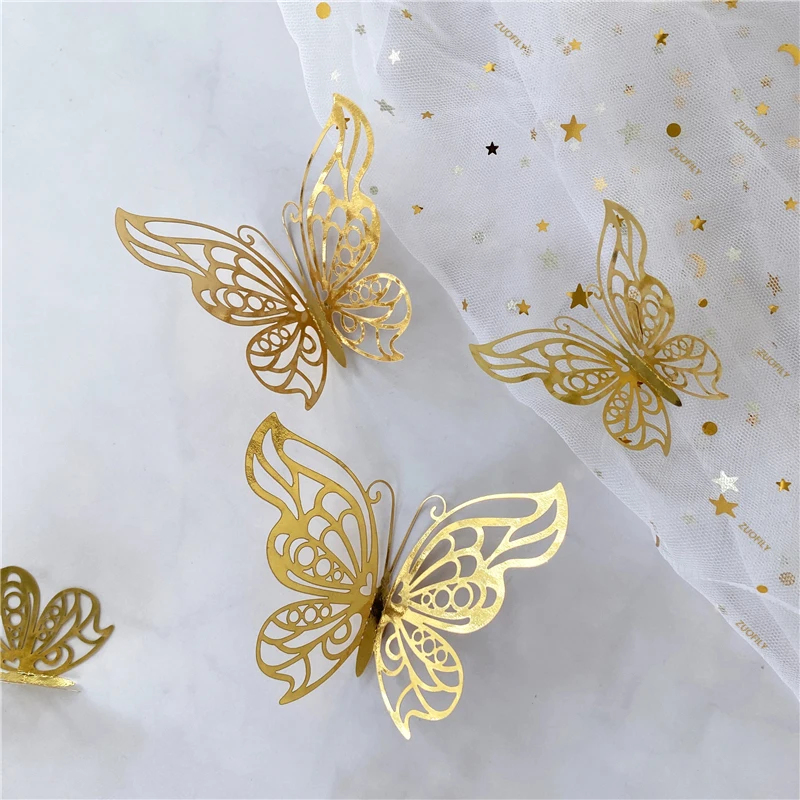 12/36 قطعة ملصقات جدارية ثلاثي - مراجعة Wedding Package Gold وسعره