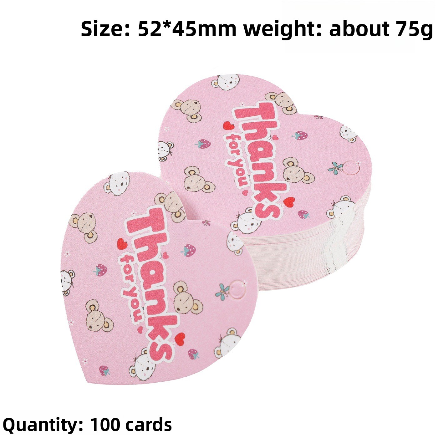 100 قطعة بطاقات هدايا شكر على  - مراجعة Wedding Supply Decor وسعره