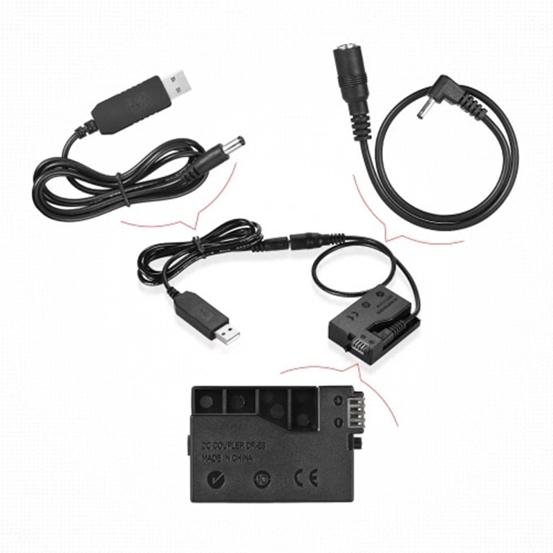 DR-E8 الدمية البطارية مع تيار  - مراجعة Wedding Power Supply وسعره